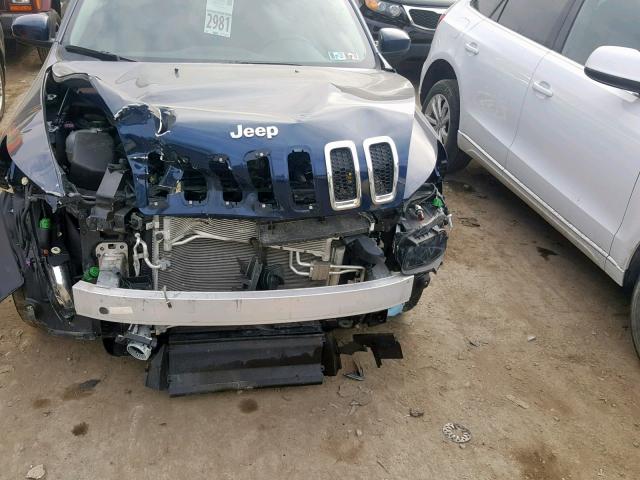 1C4PJMCX0JD517336 - 2018 JEEP CHEROKEE L BLUE photo 7