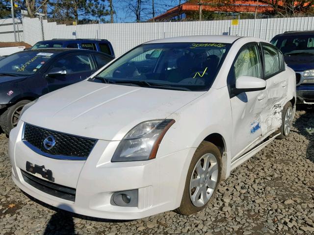 3N1AB6APXCL743191 - 2012 NISSAN SENTRA 2.0 WHITE photo 2