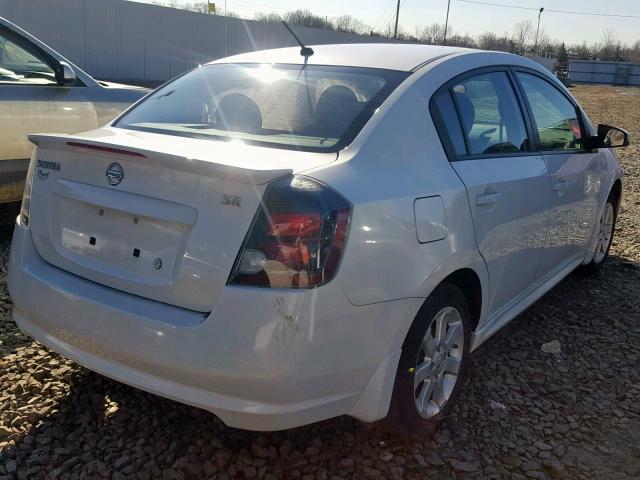 3N1AB6APXCL743191 - 2012 NISSAN SENTRA 2.0 WHITE photo 4