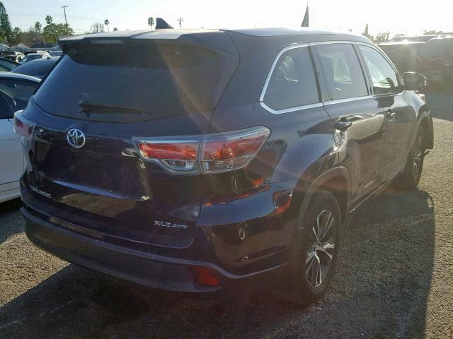 5TDJKRFH0GS233707 - 2016 TOYOTA HIGHLANDER ლურჯი ფოტო 4