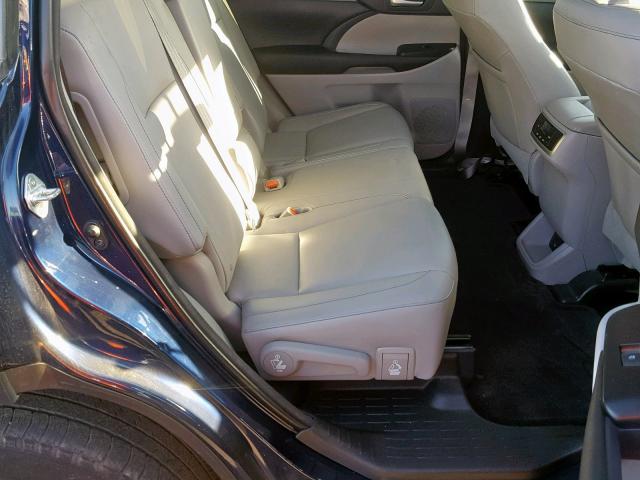 5TDJKRFH0GS233707 - 2016 TOYOTA HIGHLANDER ლურჯი ფოტო 6