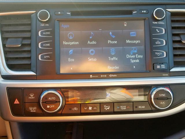 5TDJKRFH0GS233707 - 2016 TOYOTA HIGHLANDER ლურჯი ფოტო 9