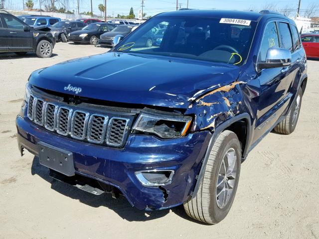 1C4RJEBG1JC205080 - 2018 JEEP GRAND CHER BLUE photo 2