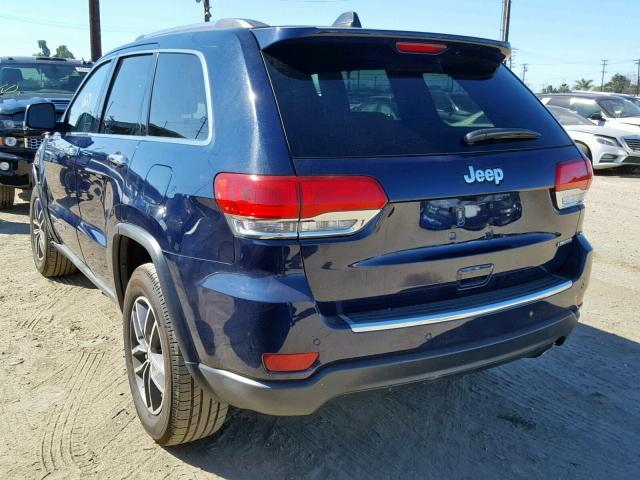 1C4RJEBG1JC205080 - 2018 JEEP GRAND CHER BLUE photo 3