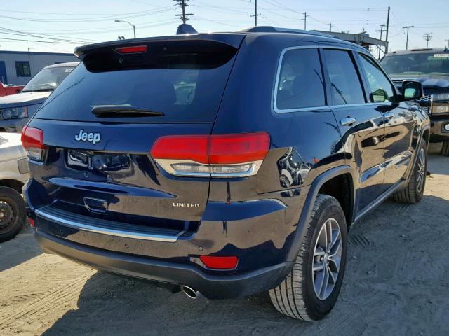 1C4RJEBG1JC205080 - 2018 JEEP GRAND CHER BLUE photo 4