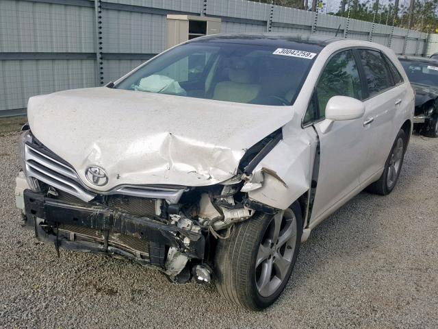 4T3ZK3BB1AU023155 - 2010 TOYOTA VENZA WHITE photo 2