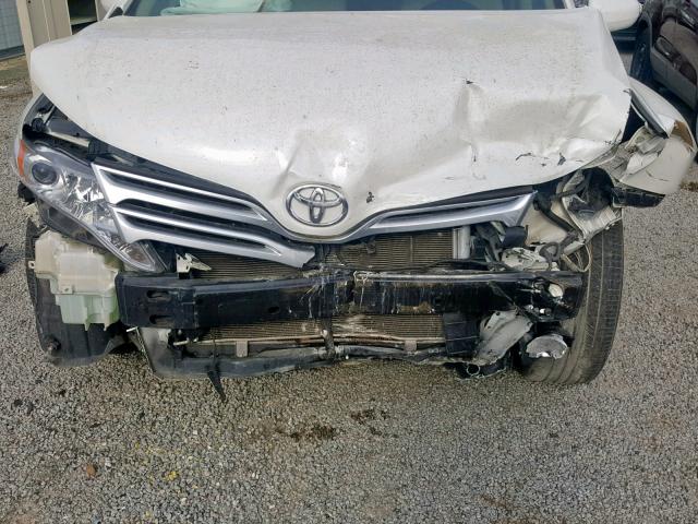 4T3ZK3BB1AU023155 - 2010 TOYOTA VENZA WHITE photo 9