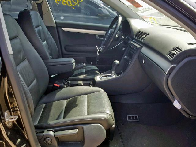 WAUAF78E98A043430 - 2008 AUDI A4 2.0T BLACK photo 5