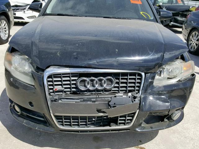WAUAF78E98A043430 - 2008 AUDI A4 2.0T BLACK photo 9