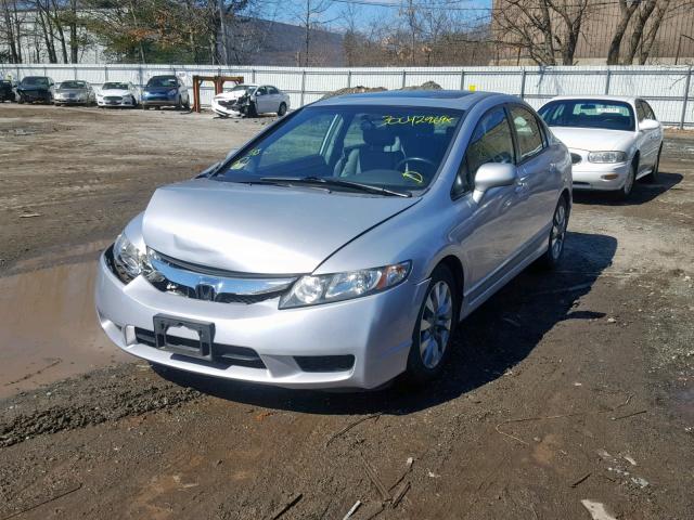 2HGFA16969H502170 - 2009 HONDA CIVIC EXL GRAY photo 2