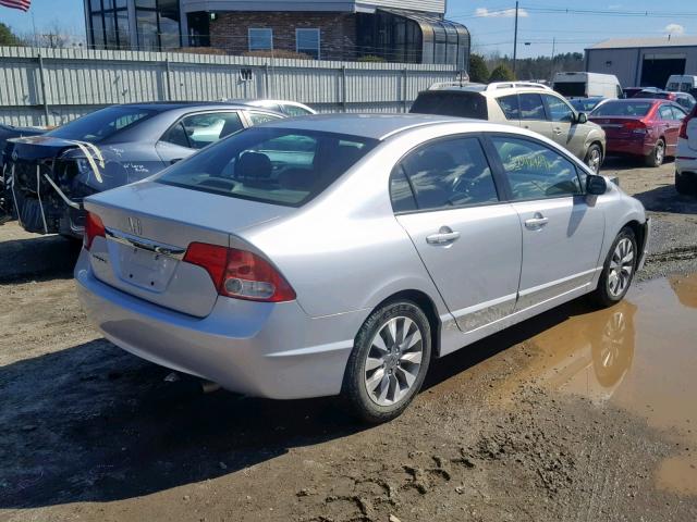 2HGFA16969H502170 - 2009 HONDA CIVIC EXL GRAY photo 4