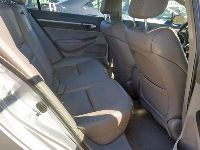 2HGFA16969H502170 - 2009 HONDA CIVIC EXL GRAY photo 6