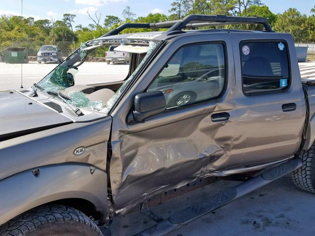 1N6ED27YX4C476386 - 2004 NISSAN FRONTIER C BEIGE photo 9