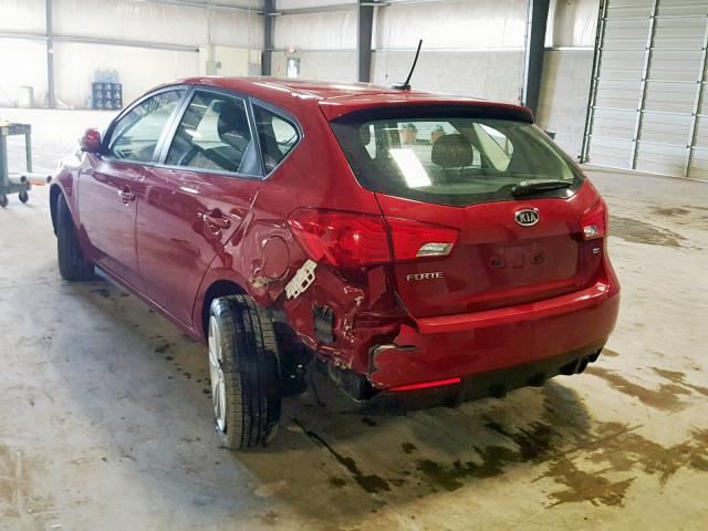 KNAFW5A36B5335250 - 2011 KIA FORTE SX MAROON photo 3