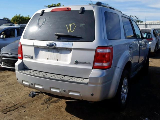 1FMCU59339KC35386 - 2009 FORD ESCAPE HYB SILVER photo 4