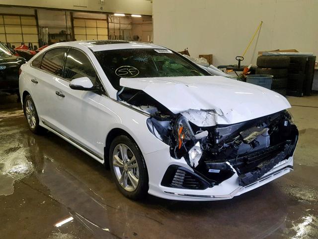 5NPE34AF2JH693777 - 2018 HYUNDAI SONATA SPO WHITE photo 1