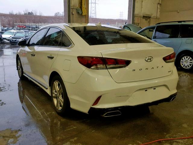 5NPE34AF2JH693777 - 2018 HYUNDAI SONATA SPO WHITE photo 3