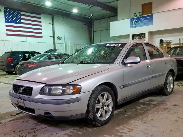 YV1RS61R312038128 - 2001 VOLVO S60 SILVER photo 2