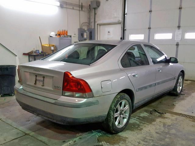 YV1RS61R312038128 - 2001 VOLVO S60 SILVER photo 4