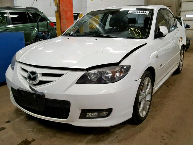 JM1BK323681156481 - 2008 MAZDA 3 S WHITE photo 2