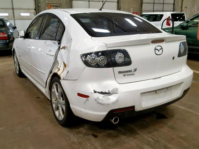 JM1BK323681156481 - 2008 MAZDA 3 S WHITE photo 3