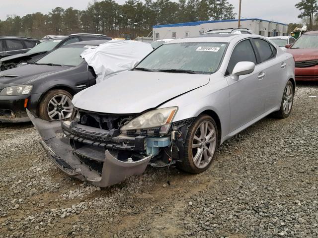 JTHBK262272053416 - 2007 LEXUS IS 250 SILVER photo 2