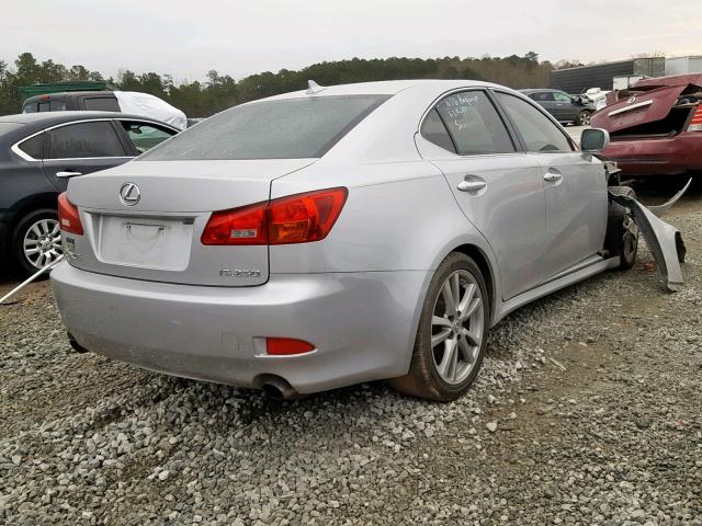 JTHBK262272053416 - 2007 LEXUS IS 250 SILVER photo 4