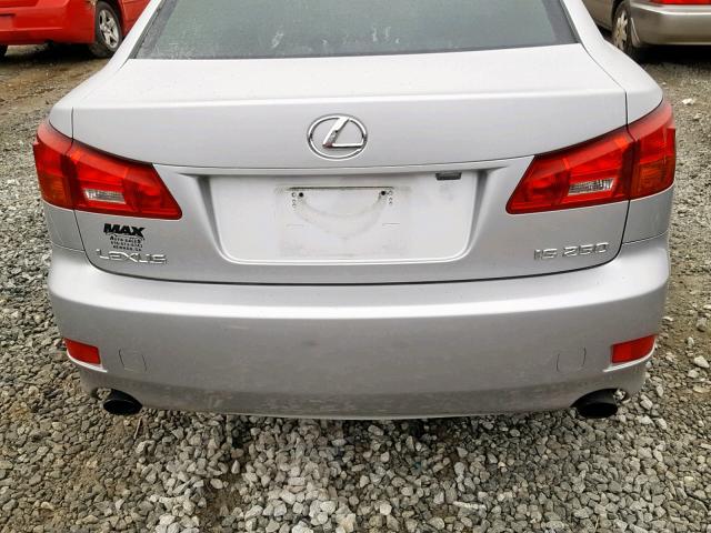 JTHBK262272053416 - 2007 LEXUS IS 250 SILVER photo 9