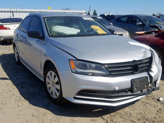 3VW2K7AJXFM255809 - 2015 VOLKSWAGEN JETTA BASE SILVER photo 1