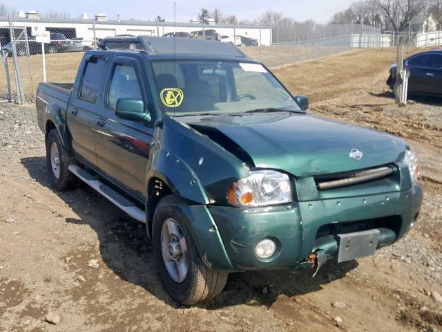 1N6ED27Y41C317956 - 2001 NISSAN FRONTIER C GREEN photo 1