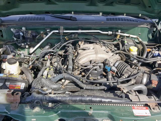 1N6ED27Y41C317956 - 2001 NISSAN FRONTIER C GREEN photo 7