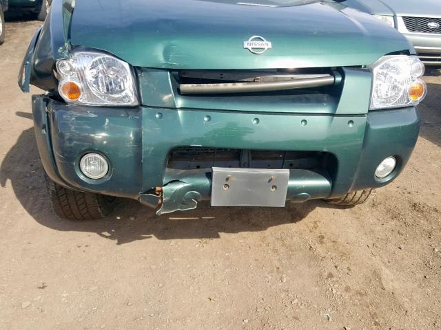 1N6ED27Y41C317956 - 2001 NISSAN FRONTIER C GREEN photo 9