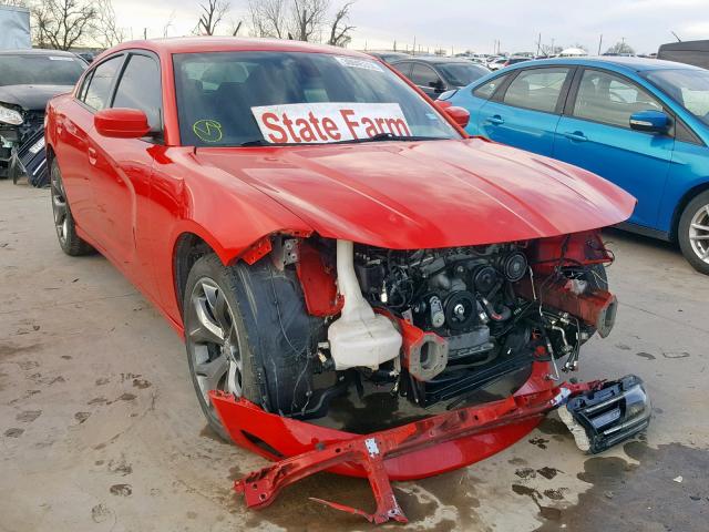 2C3CDXHG2GH188722 - 2016 DODGE CHARGER SX RED photo 1