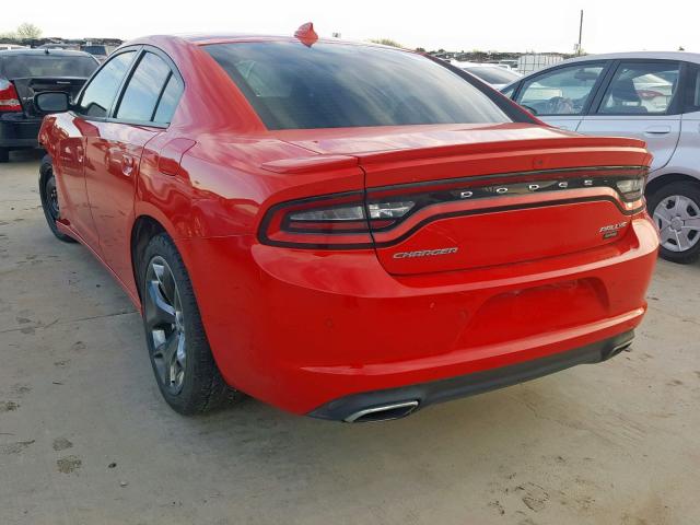 2C3CDXHG2GH188722 - 2016 DODGE CHARGER SX RED photo 3