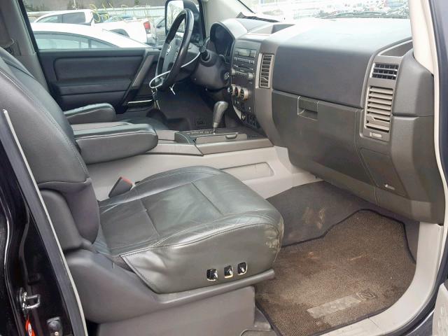 1N6AA07B54N517325 - 2004 NISSAN TITAN BLACK photo 5