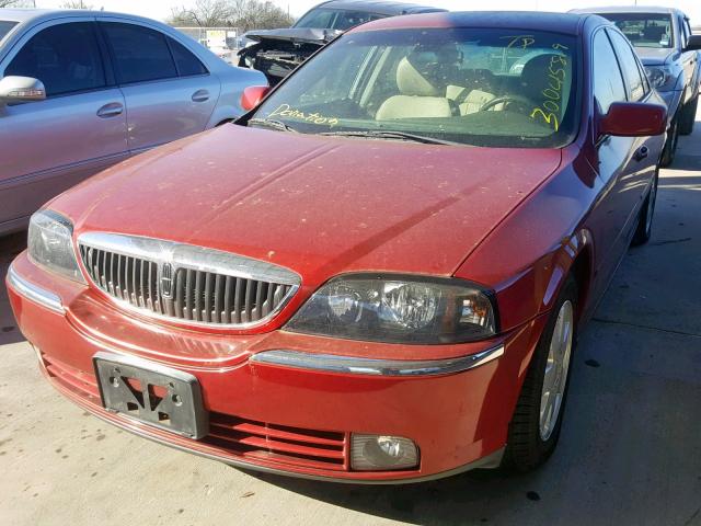 1LNHM86SX5Y612550 - 2005 LINCOLN LS RED photo 2