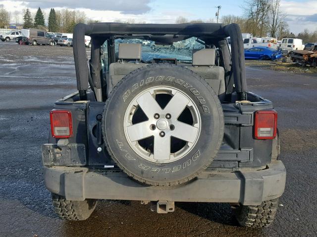 1J8FA54117L205366 - 2007 JEEP WRANGLER S BLACK photo 6