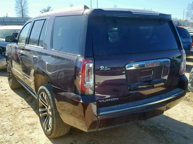 1GKS2CKJ4HR316877 - 2017 GMC YUKON DENA BURGUNDY photo 3