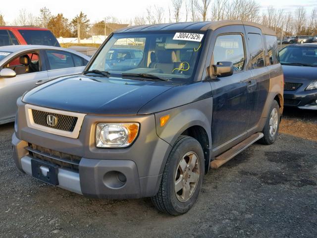 5J6YH27684L014597 - 2004 HONDA ELEMENT EX BLACK photo 2