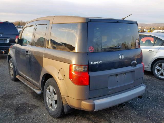 5J6YH27684L014597 - 2004 HONDA ELEMENT EX BLACK photo 3