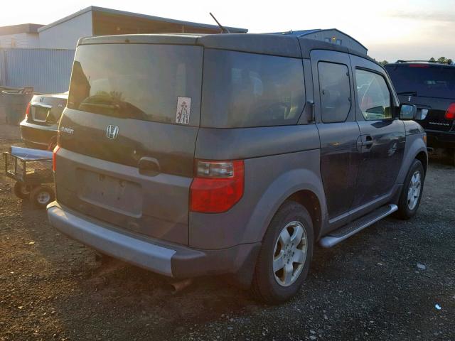 5J6YH27684L014597 - 2004 HONDA ELEMENT EX BLACK photo 4