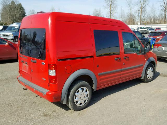 NM0KS9BNXAT023878 - 2010 FORD TRANSIT CO RED photo 4