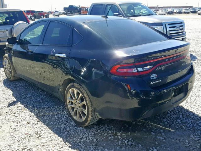 1C3CDFCAXDD205983 - 2013 DODGE DART LIMIT BLACK photo 3