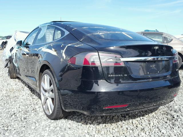 5YJSA1E26GF168372 - 2016 TESLA MODEL S BLACK photo 3