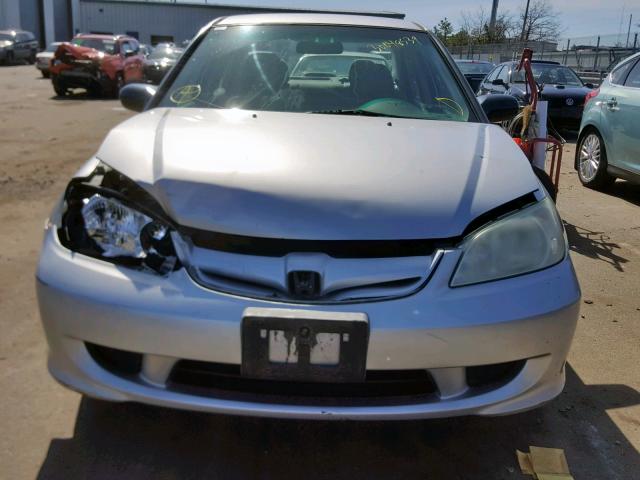 2HGES16374H603215 - 2004 HONDA CIVIC DX V SILVER photo 7