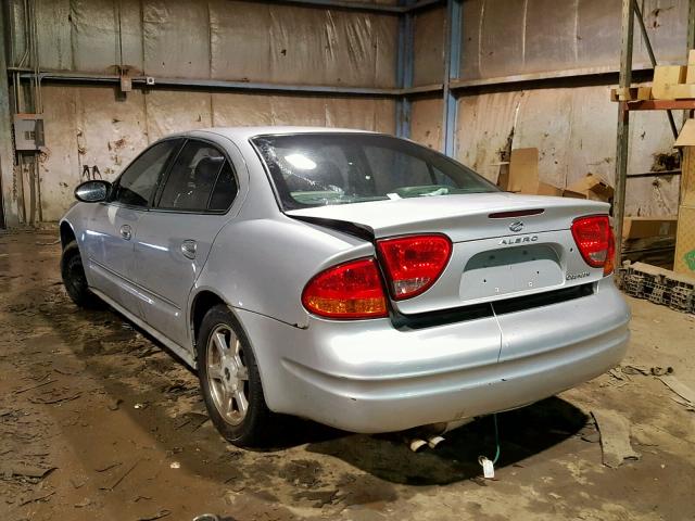 1G3NF52E13C236296 - 2003 OLDSMOBILE ALERO GLS SILVER photo 3