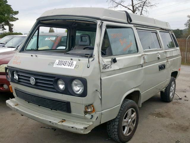 WV2ZB0256HG043417 - 1987 VOLKSWAGEN VANAGON CA BEIGE photo 2