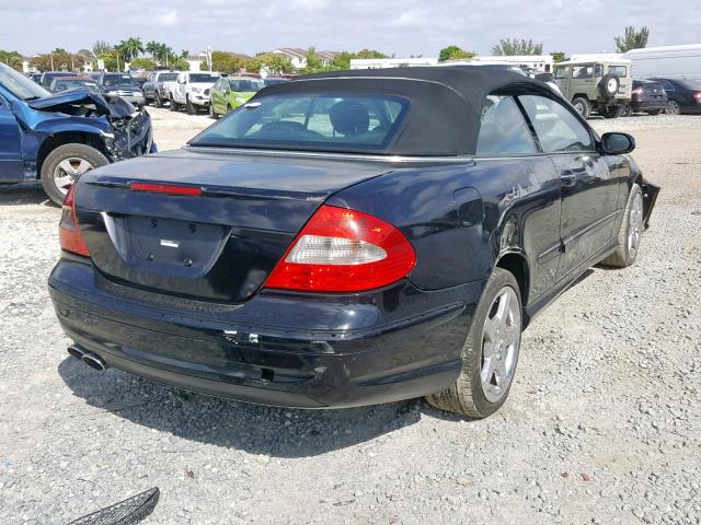 WDBTK72F27T081561 - 2007 MERCEDES-BENZ CLK 550 BLACK photo 4