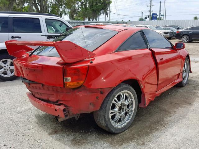 JTDDR32TX20128877 - 2002 TOYOTA CELICA GT RED photo 4