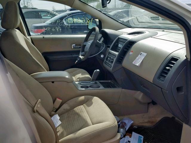 2FMDK36C17BA88947 - 2007 FORD EDGE SE CREAM photo 5